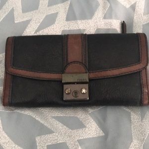 Fossil leather wallet